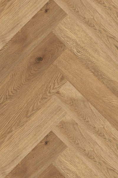 9mm Blonde Oak Herringbone Hybrid Flooring