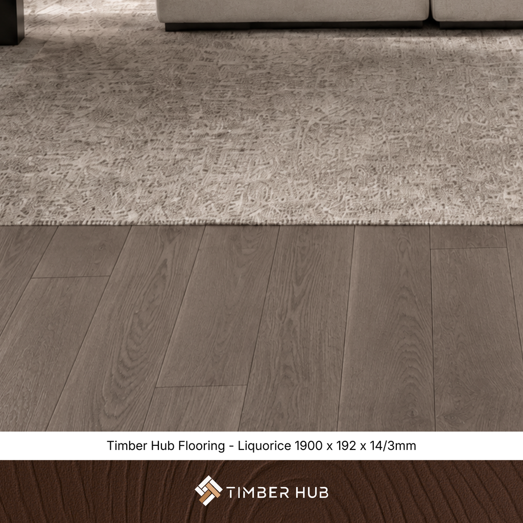 Timber Flooring Long Board | Liquorice 1900 x 192 x 14/3mm