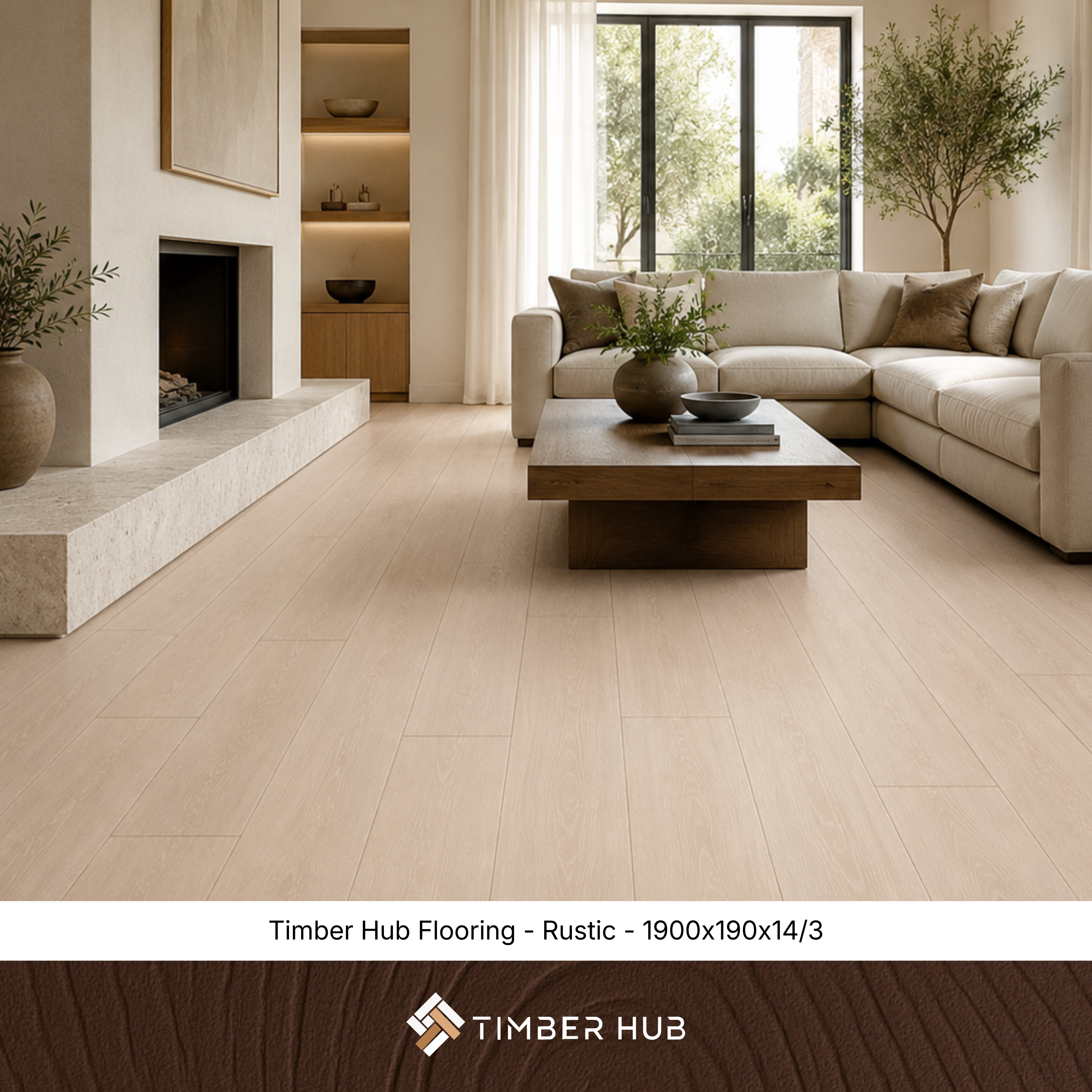 Timber Flooring Long Board | Rustic 1900 x 190 x 14/3mm